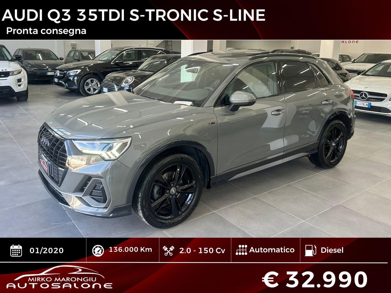 Audi Q3 35 TDI S tronic S line TETTO FULL OPTIONAL