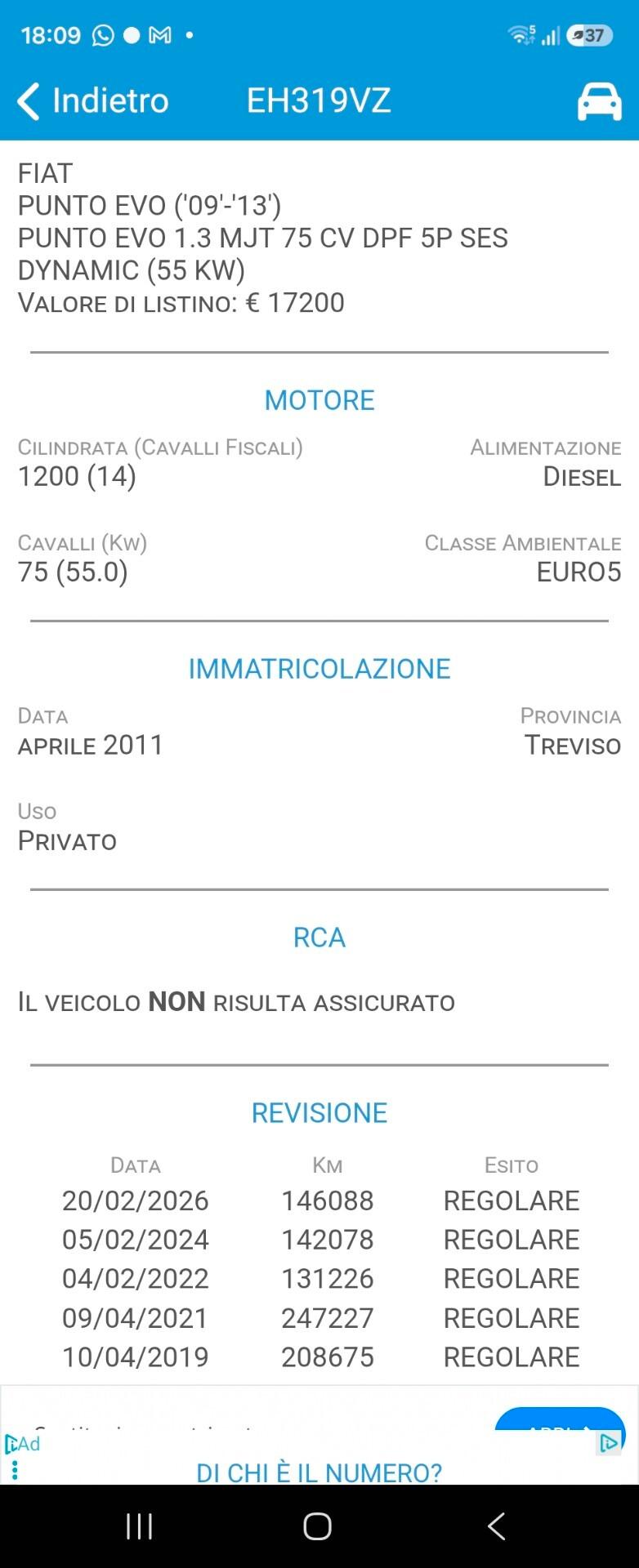 Fiat Grande Punto 1.3 MJT 75 CV 5 porte S&S Actual