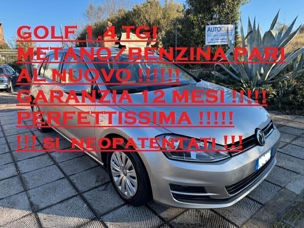 Golf 1.4 TGI OK NEOPATENT.GARANZIA 12 MESI