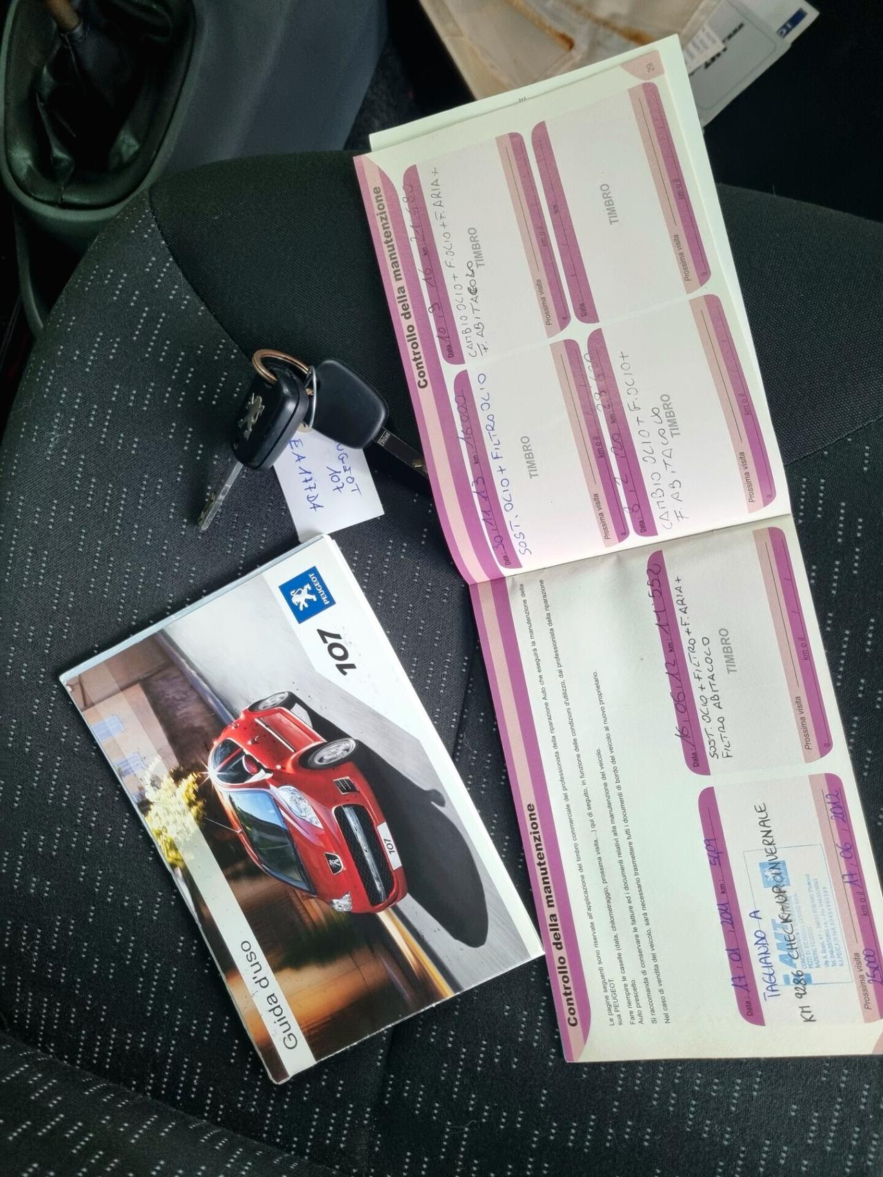 PEUGEOT 107 1.0 BENZINA 68CV 3p. PLAISIR