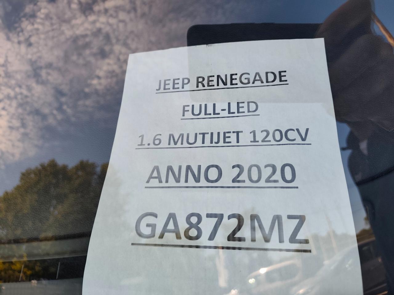 Jeep Renegade 1.6 Mjt 120 CV FULL LED