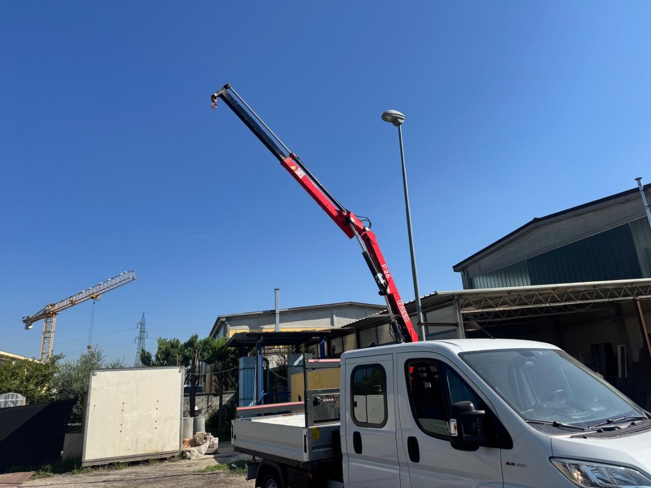 Fiat Ducato MAXI 2.3 MJT 130CV CASSONE GRU FASSI DOPPIA CABINA