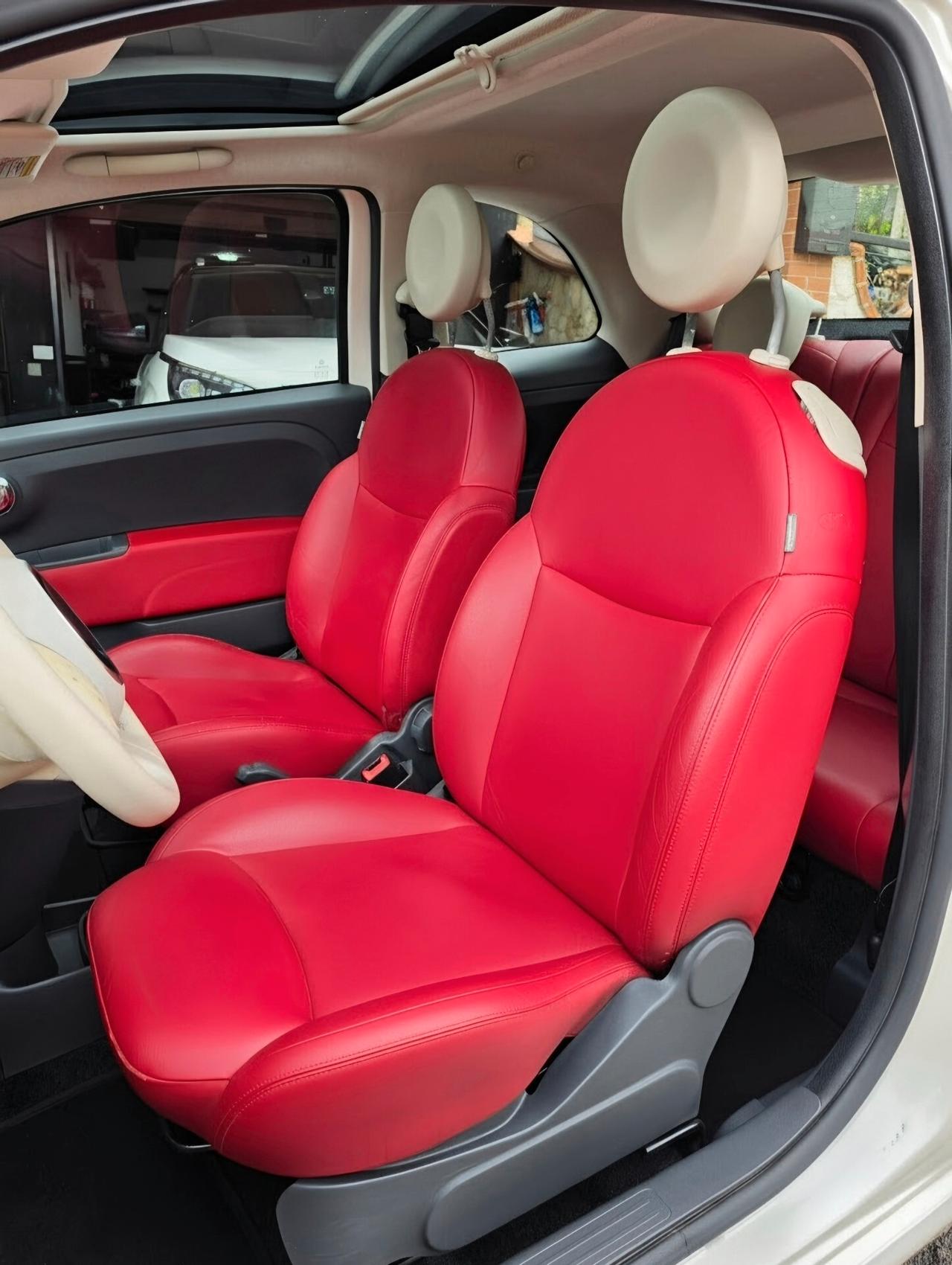 Fiat 500 1.2 Lounge *Pelle*Tetto*bianco perla