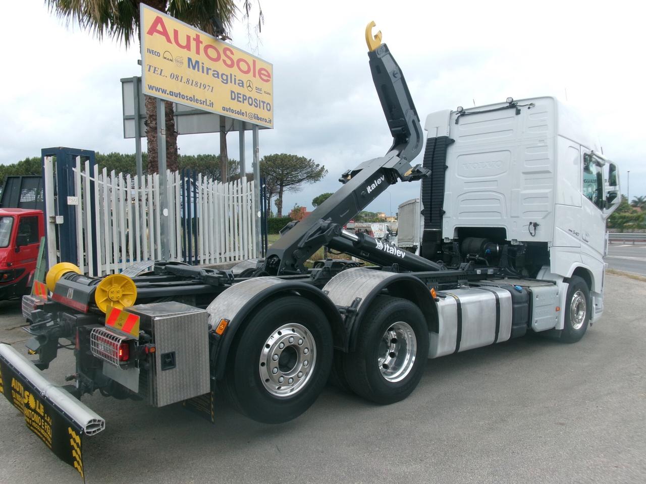 Volvo FH 540CV EURO 6 SCARRABILE ITALEV 26T ADR CASSE DA 6 METRI