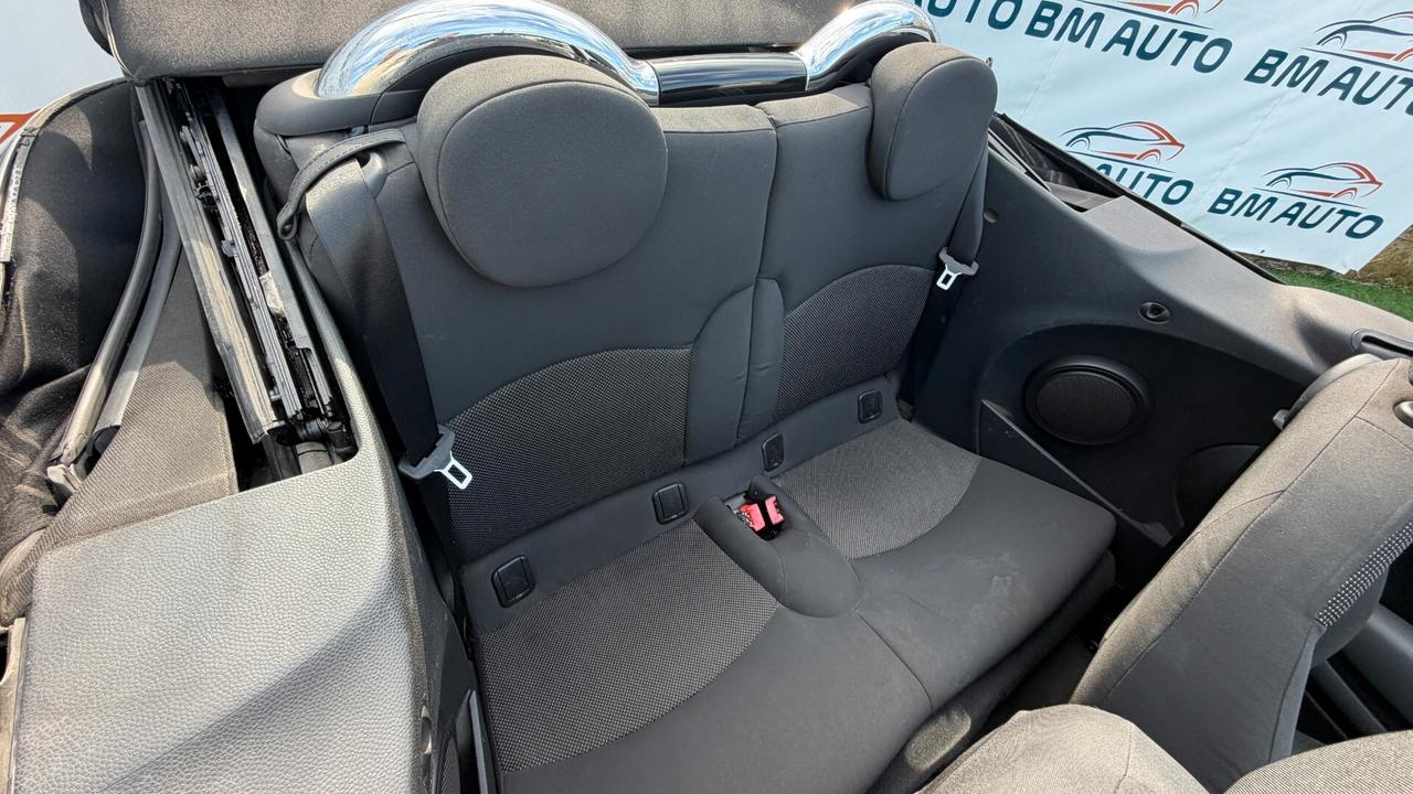 Mini Cooper Cabrio 1.6 BENZINA 120 CV KM CERTIFICATI GARANTITA