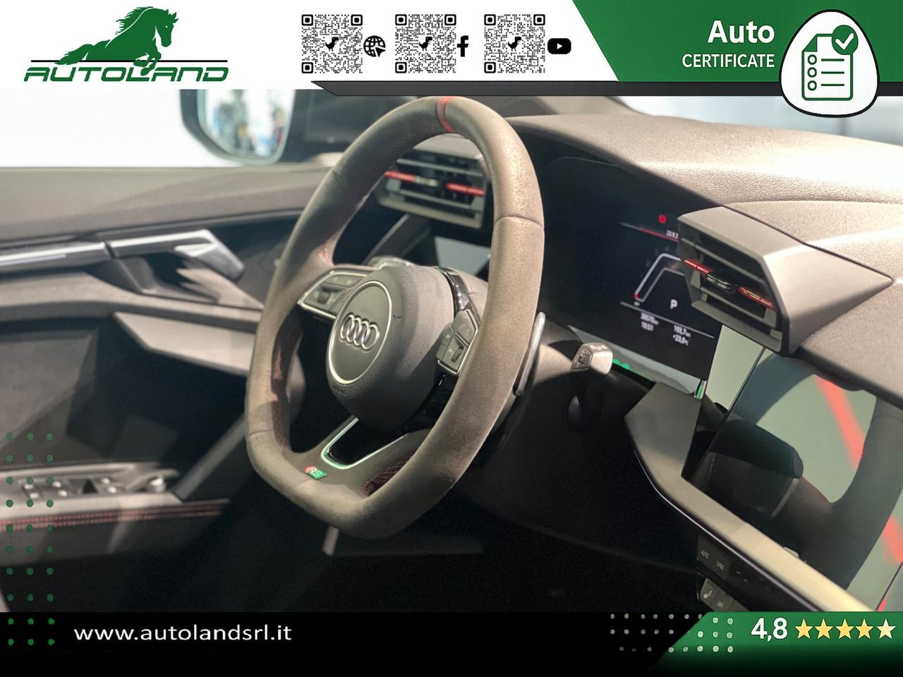 Audi RS3 Sportback 2.5 tfsi quattro s-tronic TETTO - MATRIX- B&O - MASSAGGIO - ACC