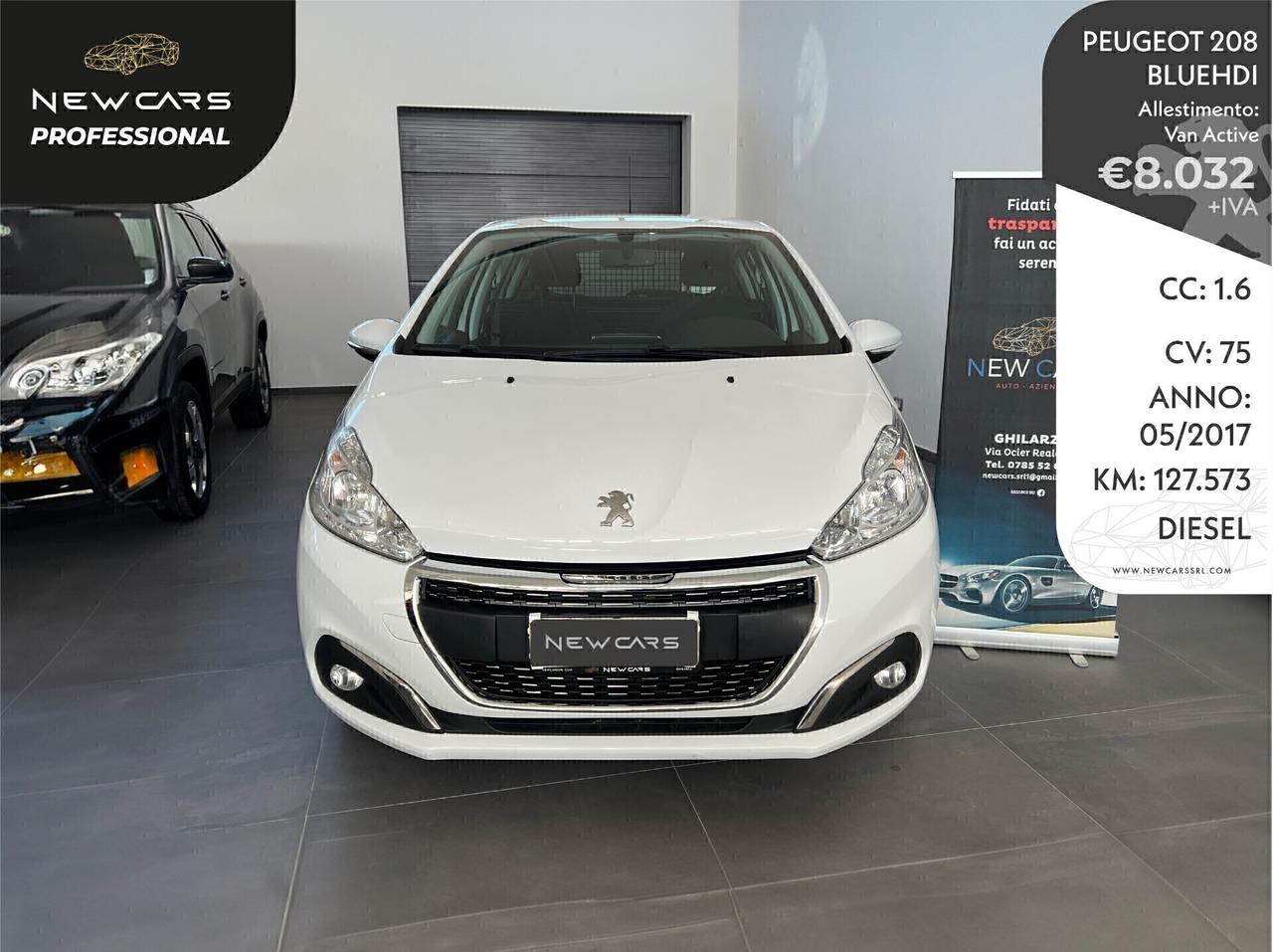 Peugeot 208 BlueHDi 75 5 porte VAN Active 2017