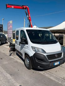 Fiat Ducato Maxi doppia cabina 7 posti gru fassi