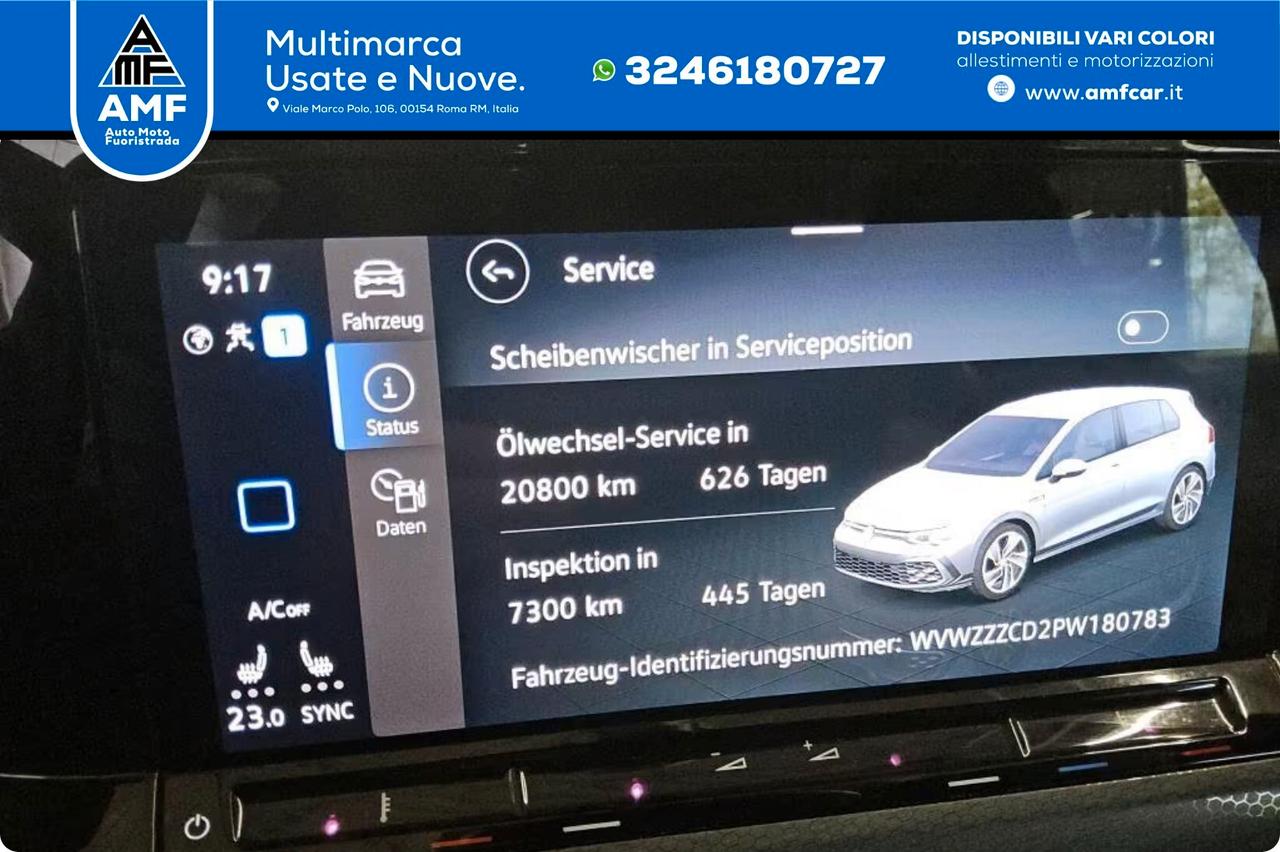 Golf 8 2.0 TSI GTI DSG 245cv
