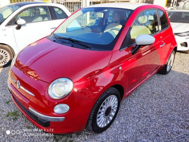 FIAT - 500 - ROSSA TETTO E SPECCHI BIANCHI