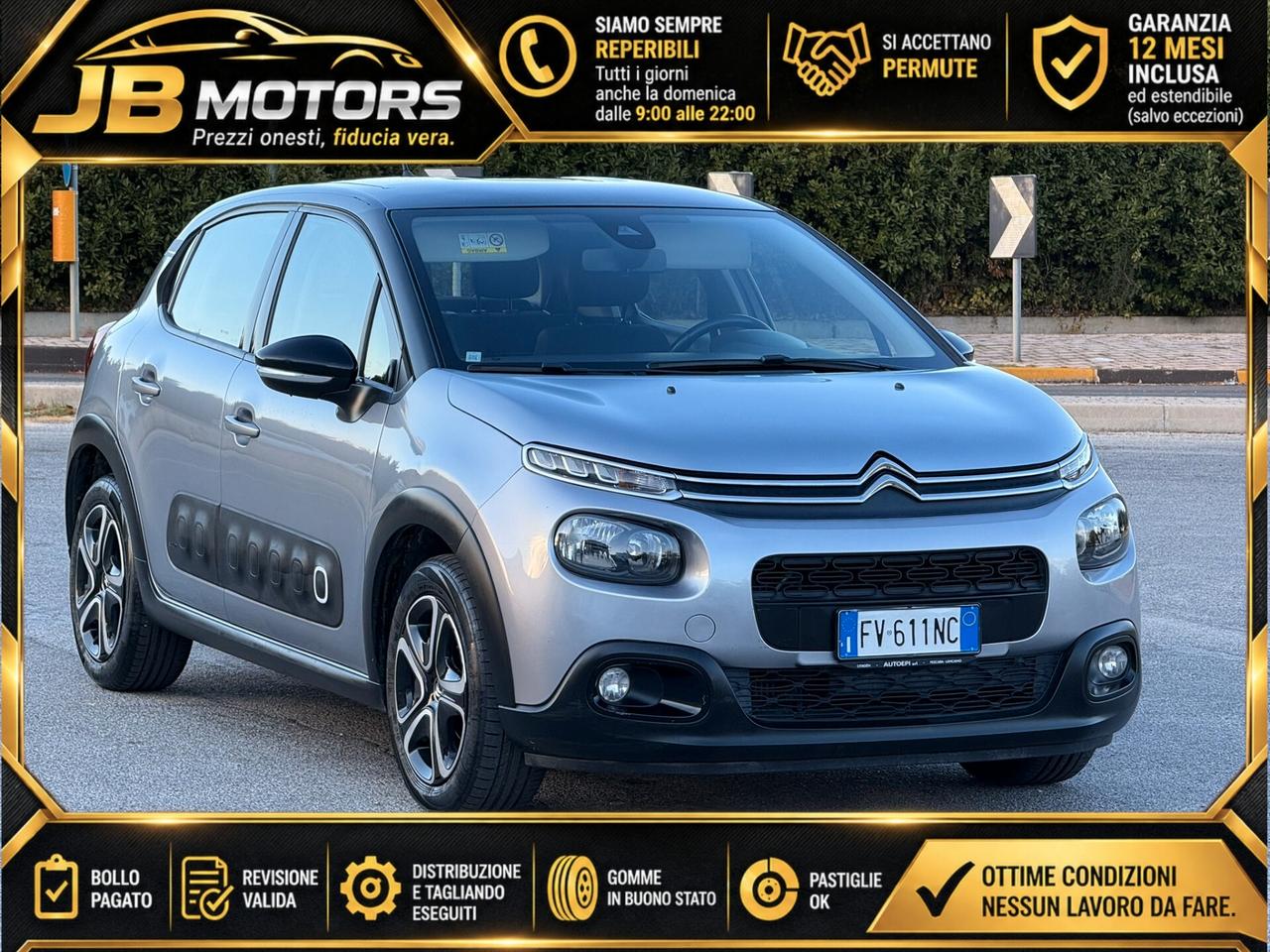 Citroen C3 2019 GARANZIA 12 MESI