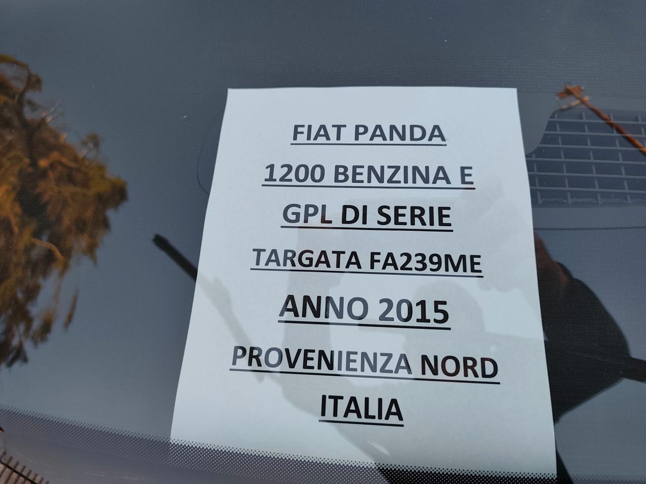Fiat Panda 1.2 BENZINA E GPL DI SERIE