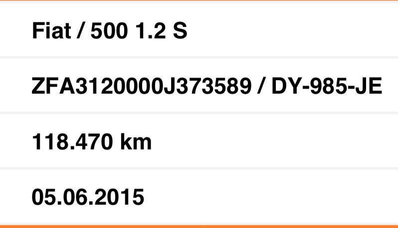 Fiat 500 S BENZINA SPORT