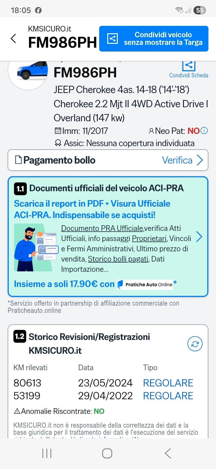 Jeep Cherokee 2.2D 200cv strafull 4WD automatic