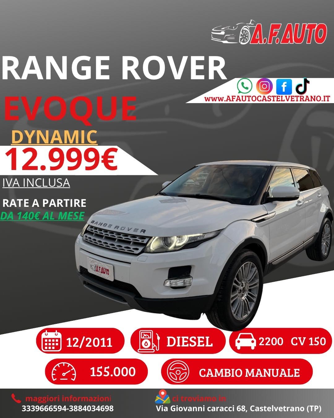 Land Rover Range Evoque 2.2 TD4 5p. Dynamic