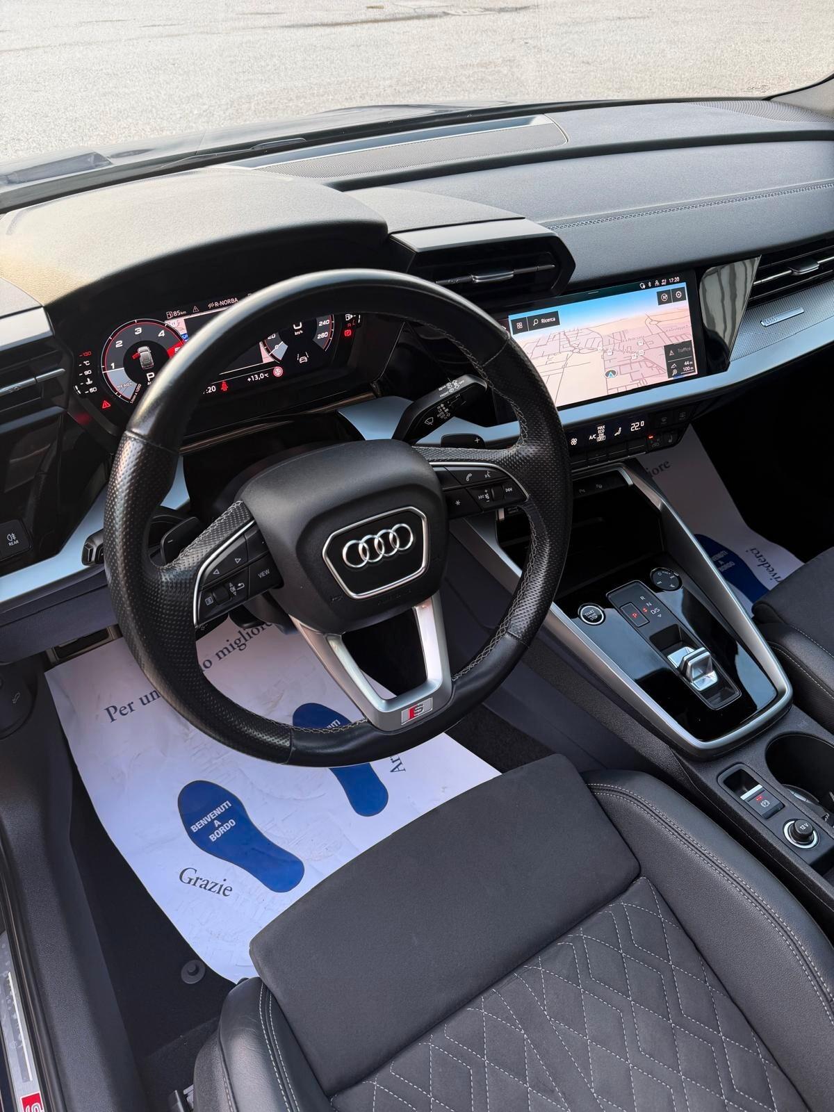 Audi A3 SPB 35 TDI S tronic line edition TETTO APRIBILE INTERNI PELLE E ALCANTARA S-LINE