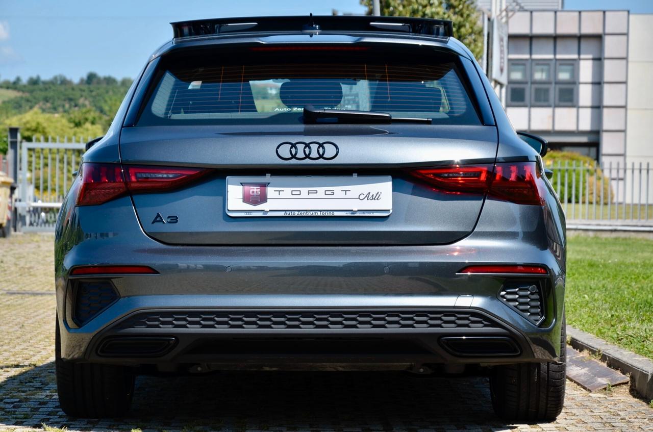 AUDI A3 SPORTBACK 35 1.5 TFSI S-LINE INT+EXT 150cv, GARANZIA UFF AUDI, UNICOPROP, UFF ITALIANA, SERVICE AUDI, EURO 6D, TETTO, 18", PERMUTE