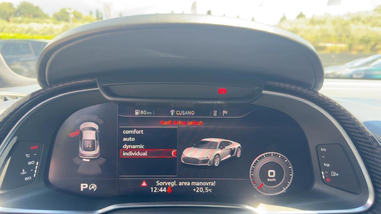 Audi R8 COUPE 5.2 V10 FSI 620CV PERFORMACE QUATTRO/S-TRONIC/CARBONIO/SEDILI A GUSCIO/BANG & OLUFSEN