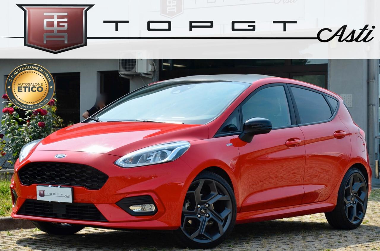 FORD FIESTA 5p 1.0 ECOBOOST ST-LINE 95cv, UFF ITALIANA, SERVICE FORD, EURO 6D, APPLE ANDROID, PERMUTE