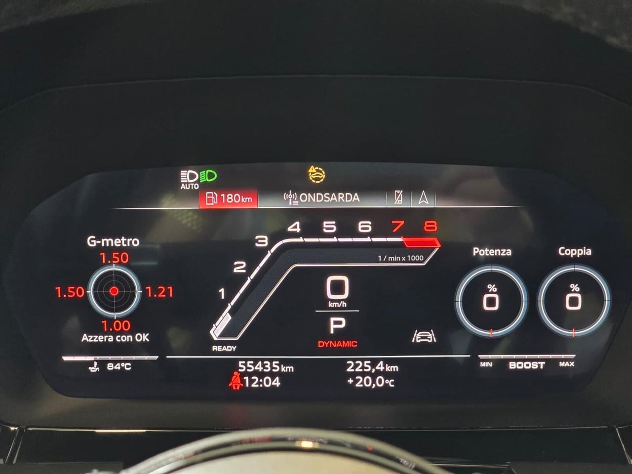 Audi RS3 SPB GIALLO PITONE/TETTO/SCARICHI