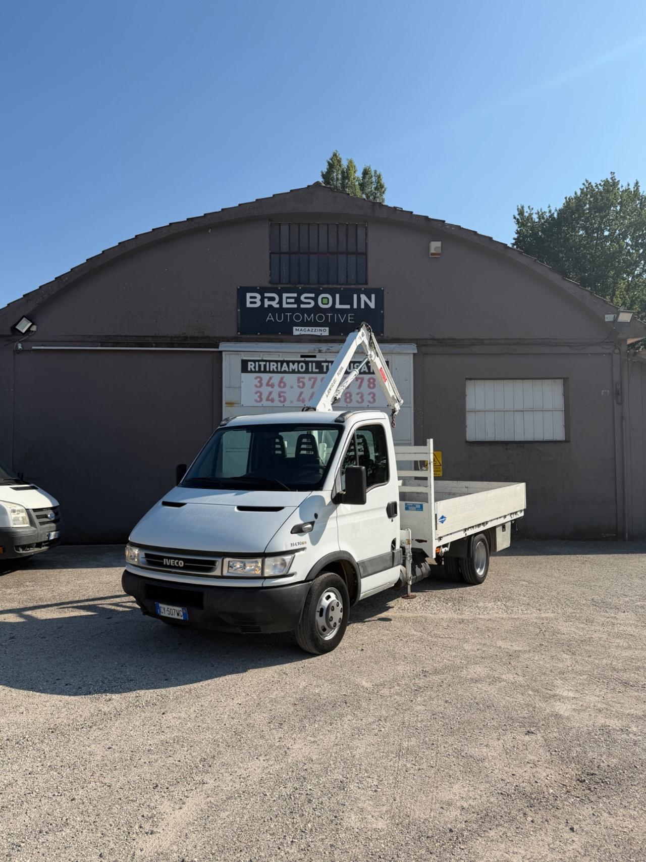 Iveco daily 35/12 gru cassone fisso