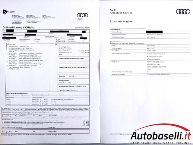 AUDI A5 Cabrio 40TDI 2.0D 190CV S-TRONIC S-LINE AUTOMATICA