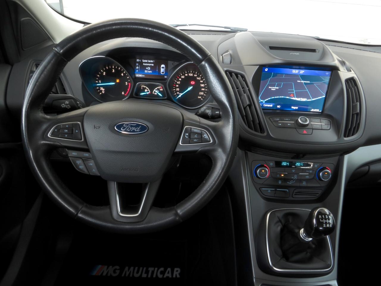 Ford Kuga 2.0tdci 120cv. km 62.400. navi/android-carplay/retrocamera
