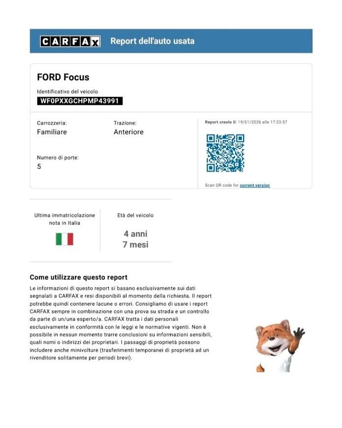 Ford Focus 1.5 EcoBlue 120 CV SW Business