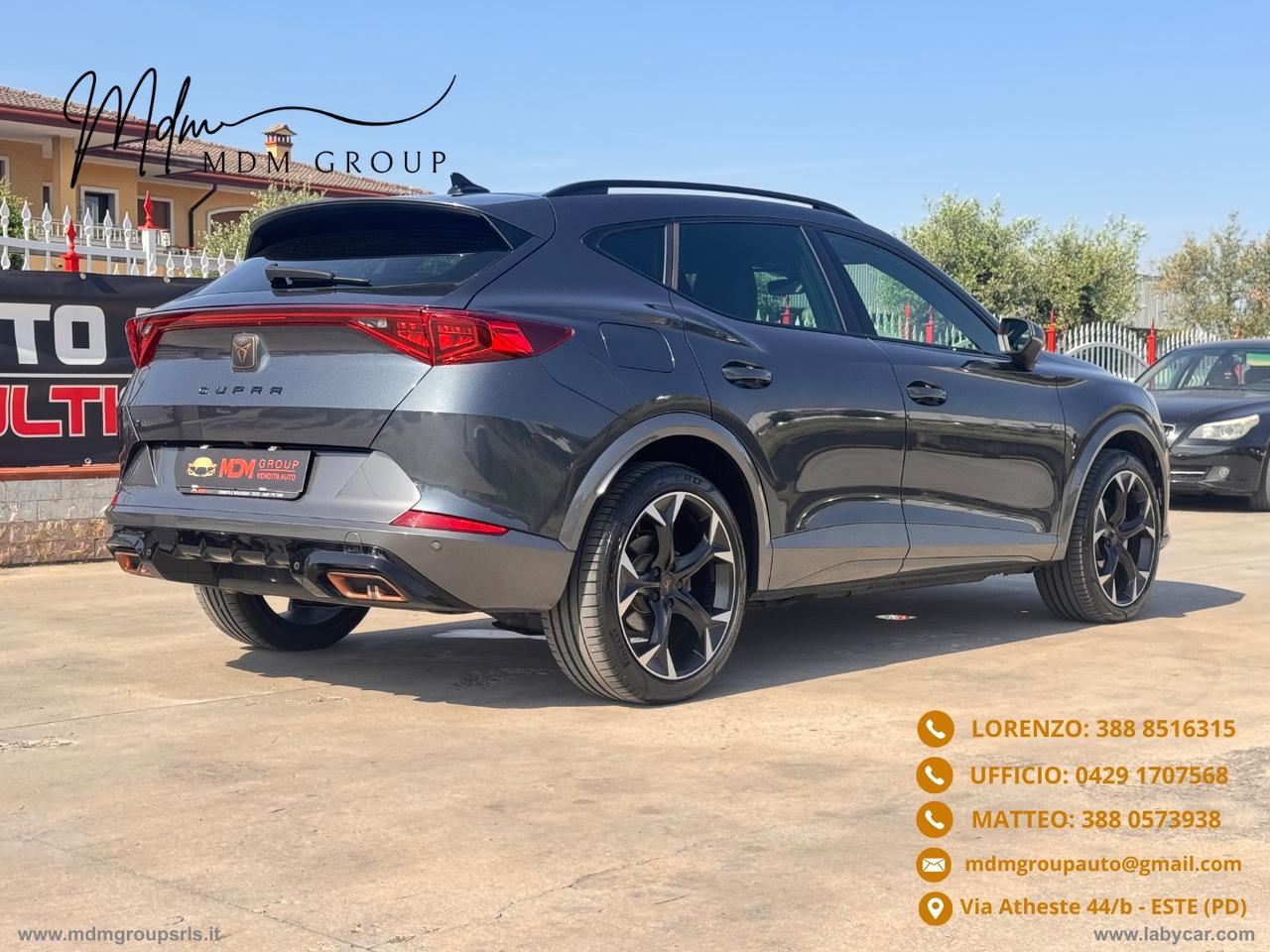 CUPRA Formentor 1.4 e-Hybrid DSG 204CV OK NEOPATENTATI