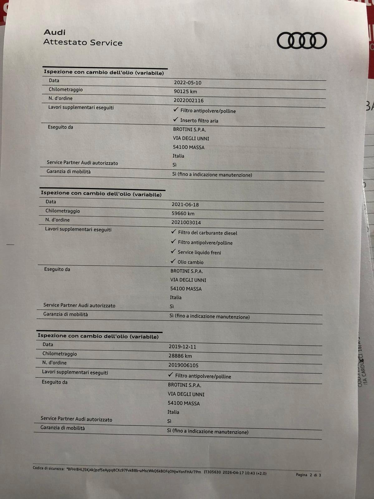 Audi Q5 2.0 TDI 190 CV quattro S tronic UNICO PROPRIETARIO