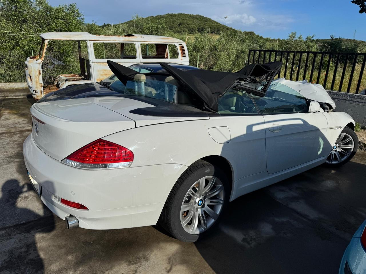 Bmw 630 cabrio incidentata
