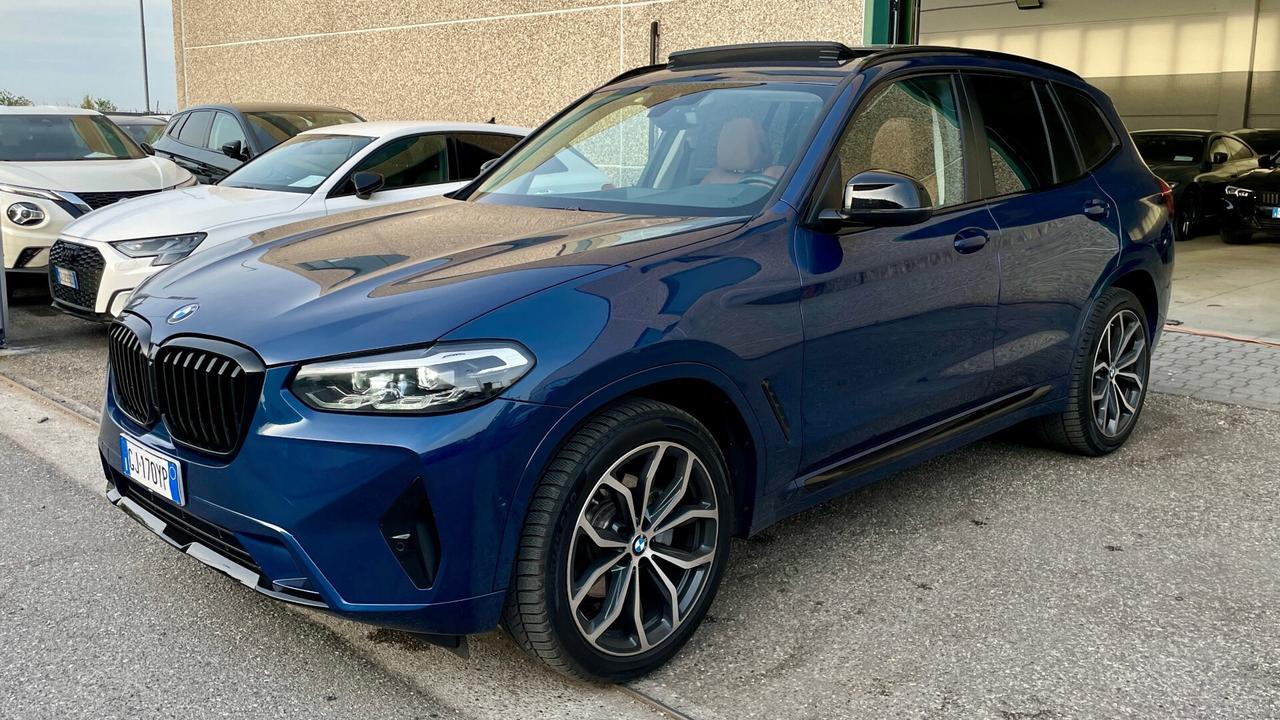 Bmw X3 X-DRIVE 48V 2.0 ADVANTAGE 190CV - FULL LED, TETTO, PELLE