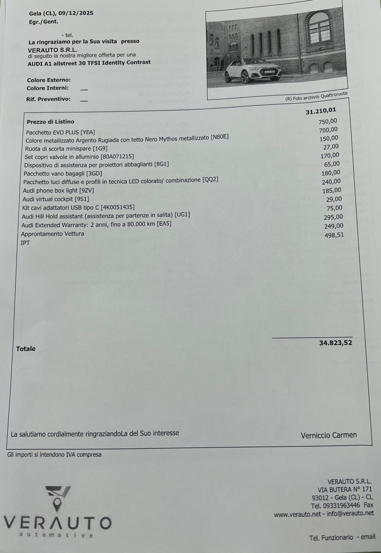 Audi A1 allstreet tfsi OFFERTA T-STOCK PREZZO IMPERDIBILE