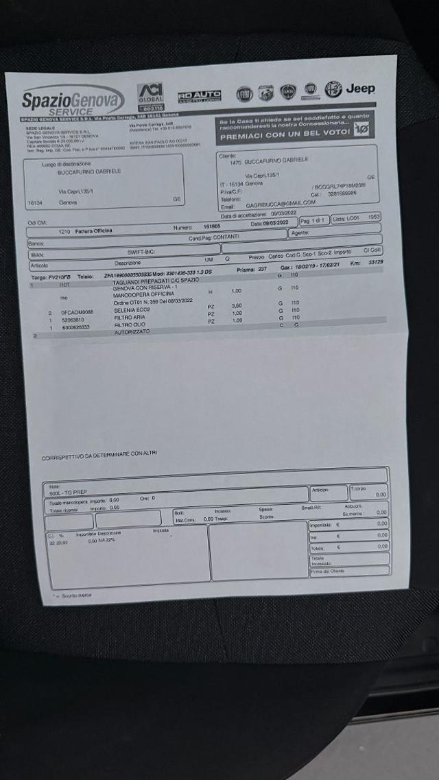 FIAT 500L 1.3 mjt Automatica 95cv Neopatentati