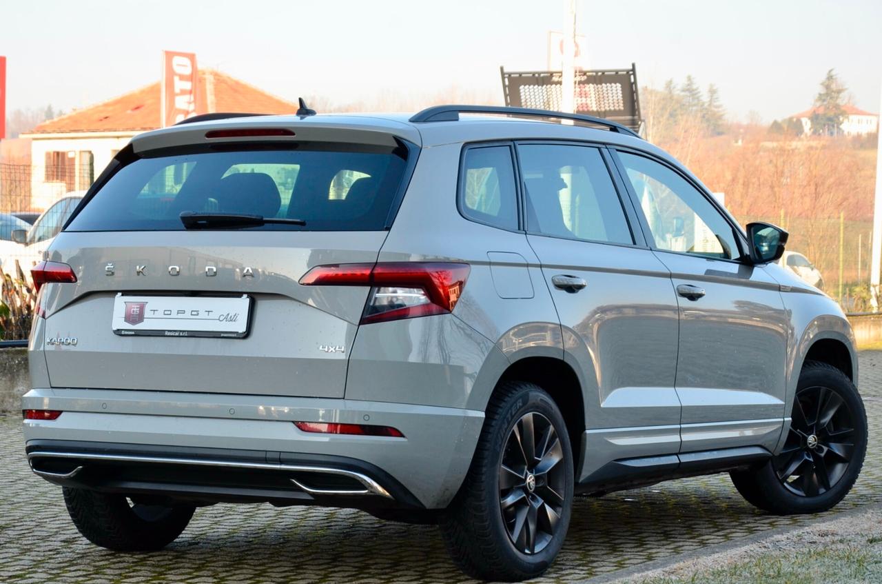 SKODA KAROQ 2.0 TDI SPORTLINE 4X4 150cv DSG, SERVICE CON FATTURE, EURO 6D, FARI LED, NAVI, RETROCAMERA, PERMUTE