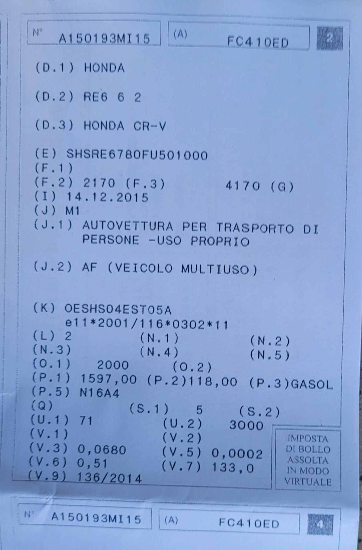 Honda CR-V 1.6 i-DTEC Executive Navi ..4X4..