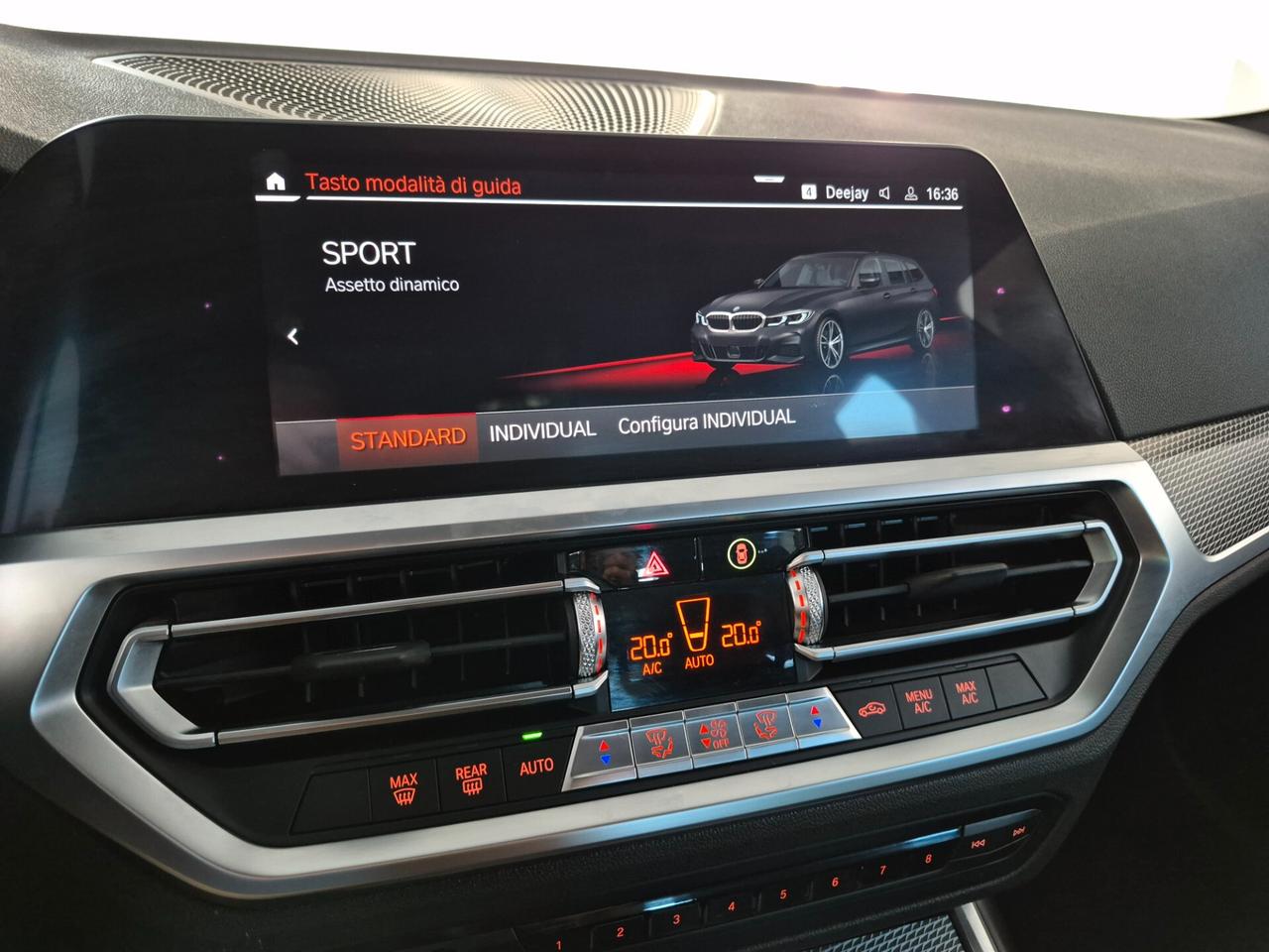 BMW 320 TOURING 320D XDRIVE MSPORT AUTO LED PELLE CLIMA 3ZONE CARPLAY ACC. RETROCAM. 1 PROPRIETARIO