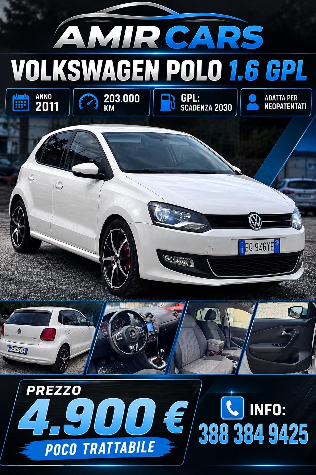 Volkswagen Polo 1.6 5 porte Comfortline BiFuel