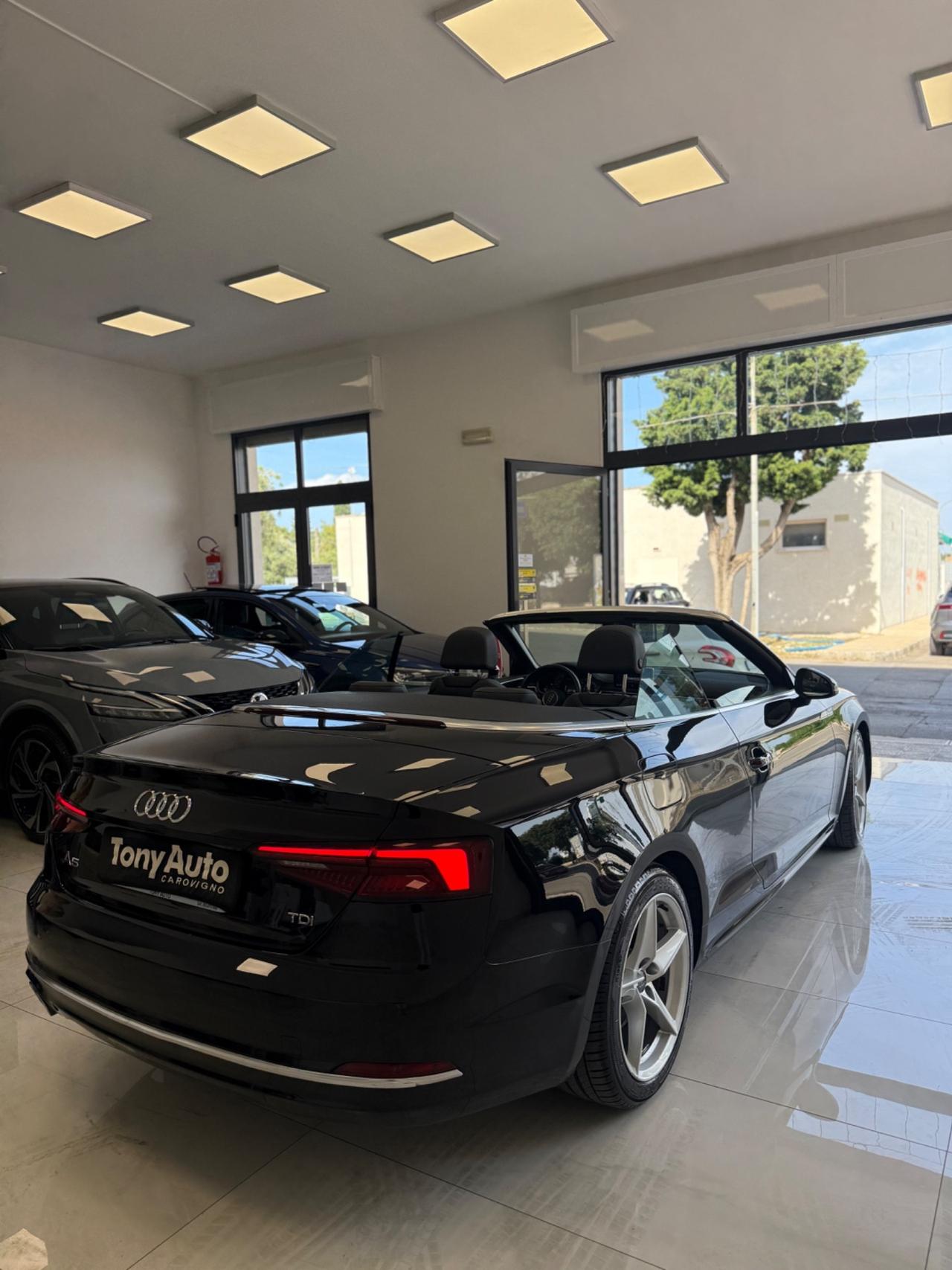 Audi A5 Cabrio 40 2.0 tdi Sport 190cv CAMBIO s-tronic NAVIGATORE, INTERNI IN PELLE, ANDROID AUTO, KM CERTIF
