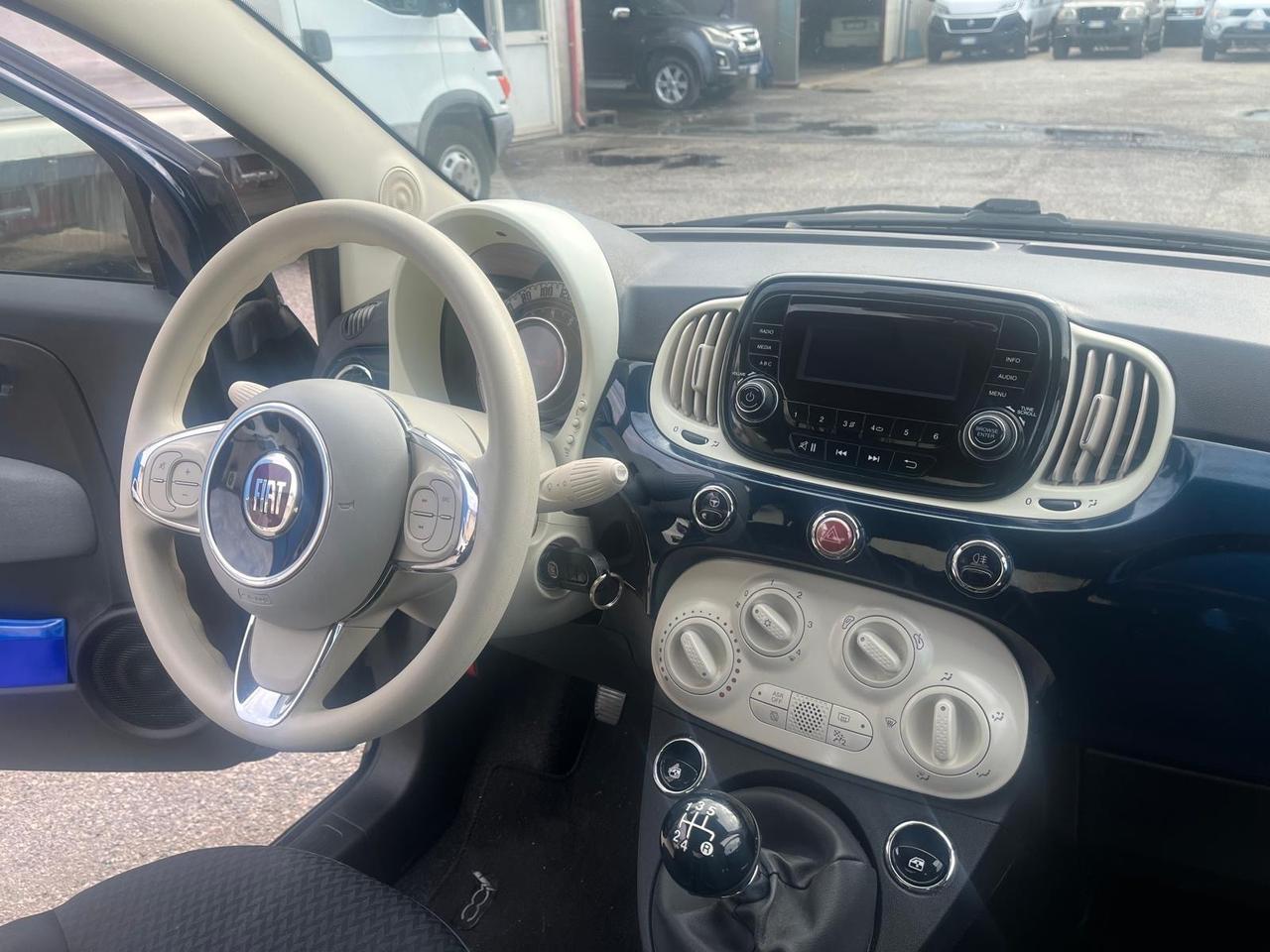 Fiat 500-1.2 benz-km 80000-09/2018