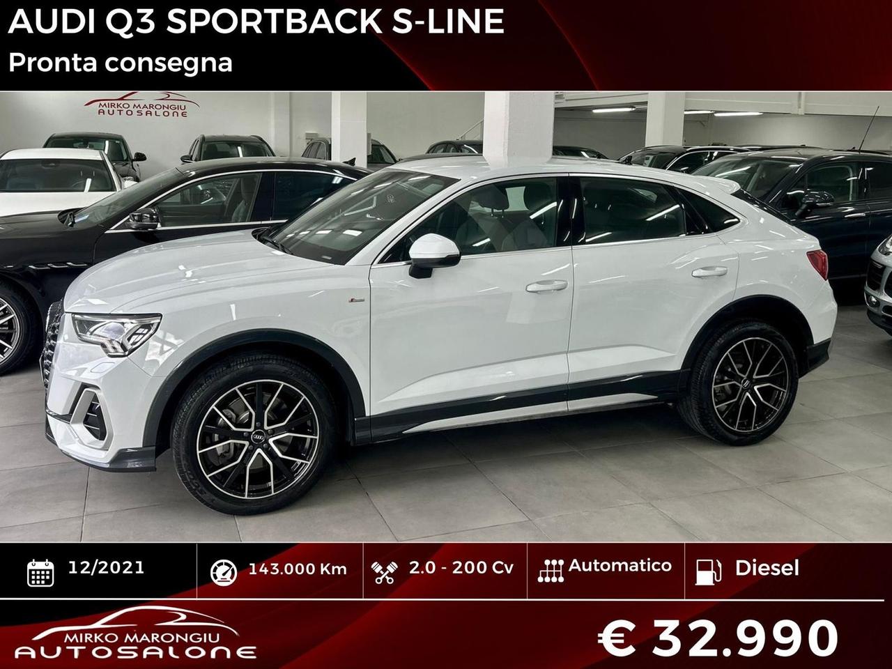 Audi Q3 SPB 2.0 200 cv quattro S-Line FINANZIABILE