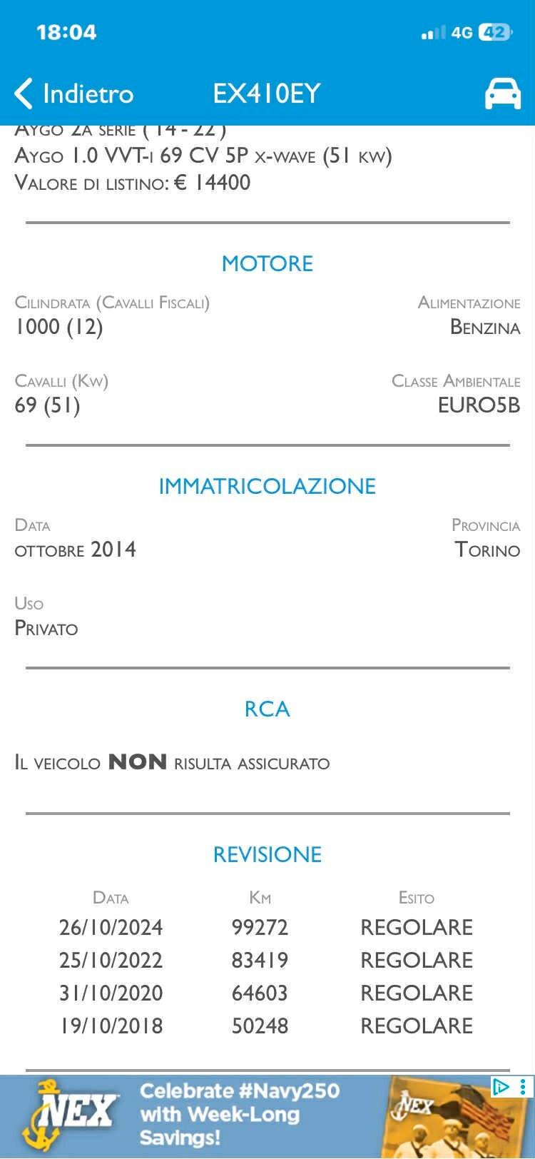 Toyota Aygo 1.0 VVT-i 69 CV 5 p. x-wave Come Nuova