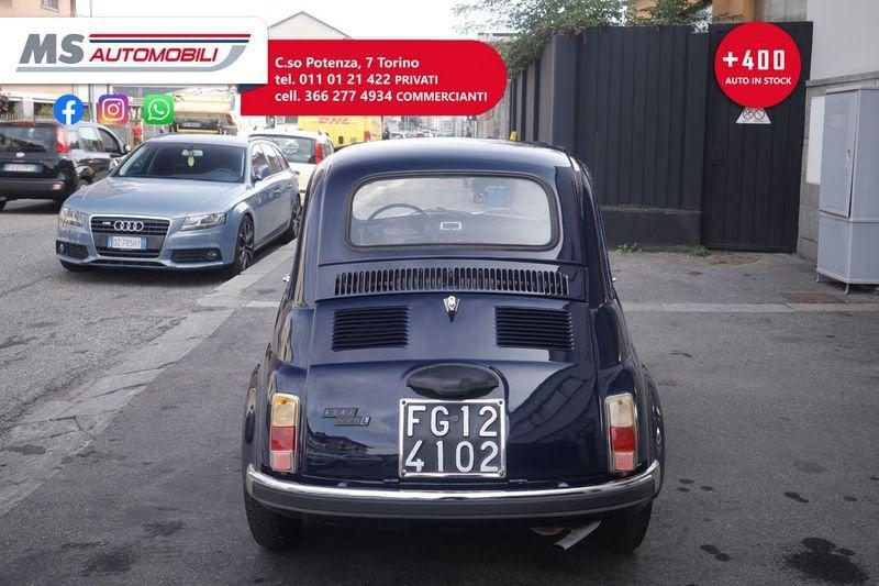FIAT 500 L (d'epoca) LUSSO Targa e Libretto Originali