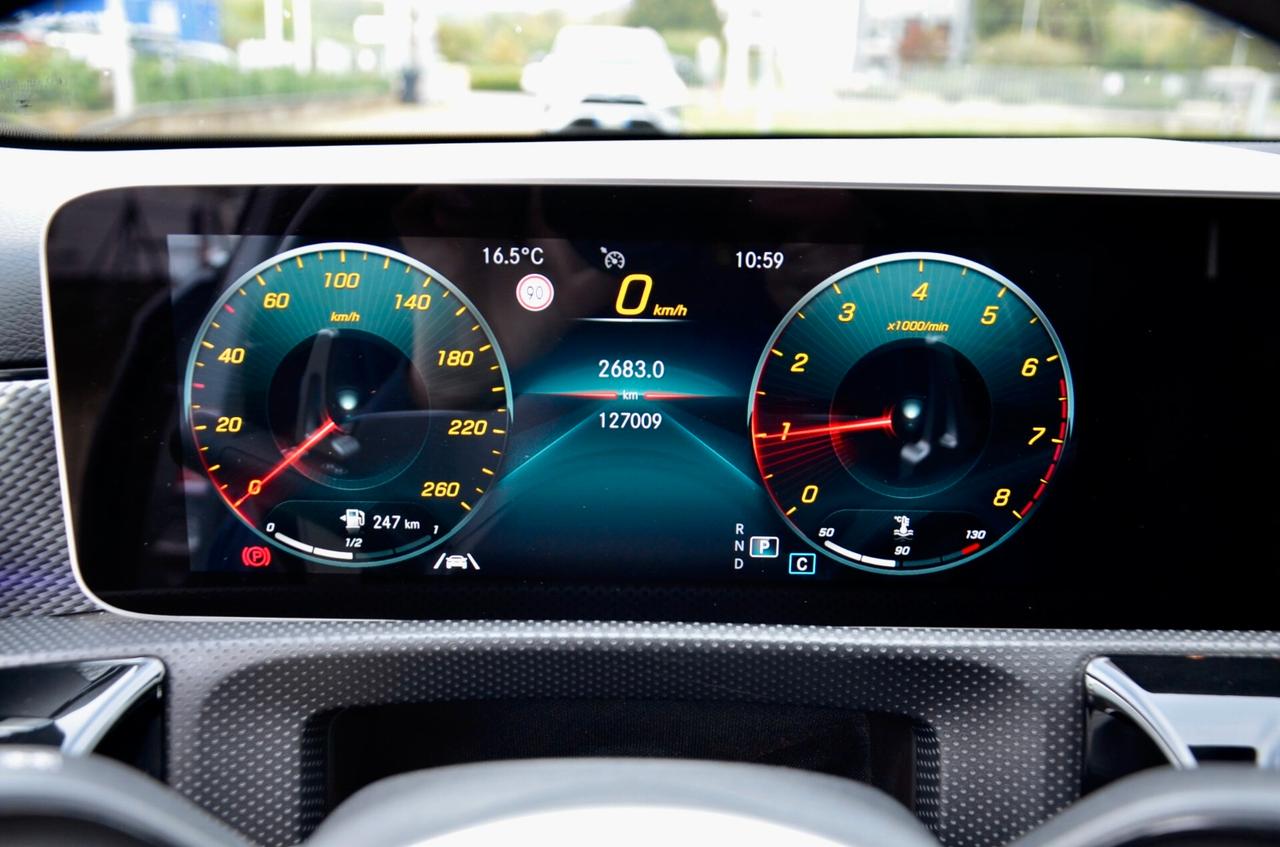 MERCEDES-BENZ A 200 SPORT ALLESTIMENTO A45 AMG 163cv AUTO, LUCI AMBIENTE, NAVI, FULL LED, PERMUTE