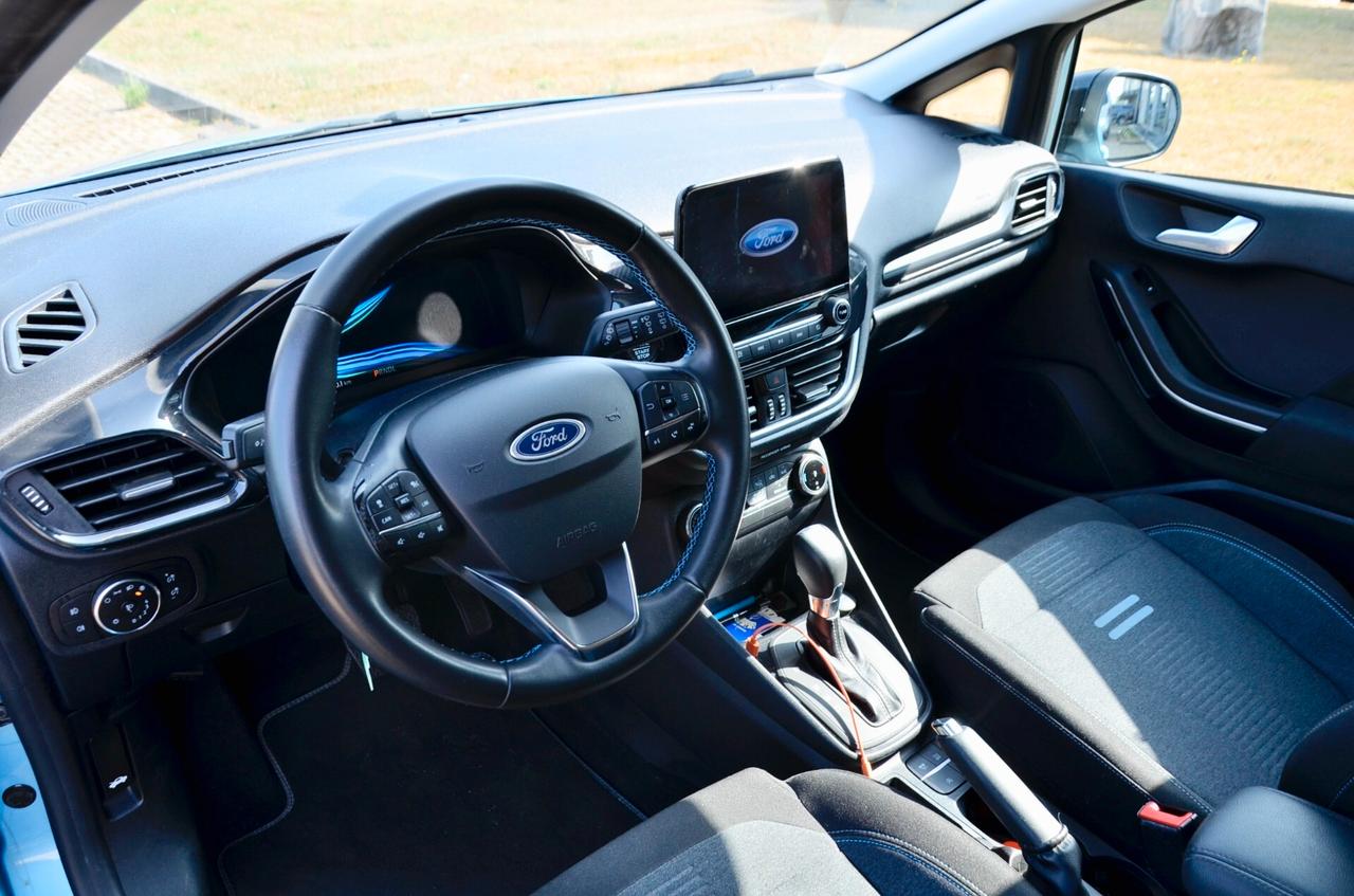FORD FIESTA 5p. ACTIVE 1.0 ECOBOOST MILD HYBRID 125cv AUTO, UNICOPROPRIETARIO, EURO 6D, UFF ITALIANA, SERVICE FORD, RETROCAMERA, APPLE ANDROID, PERMUTE