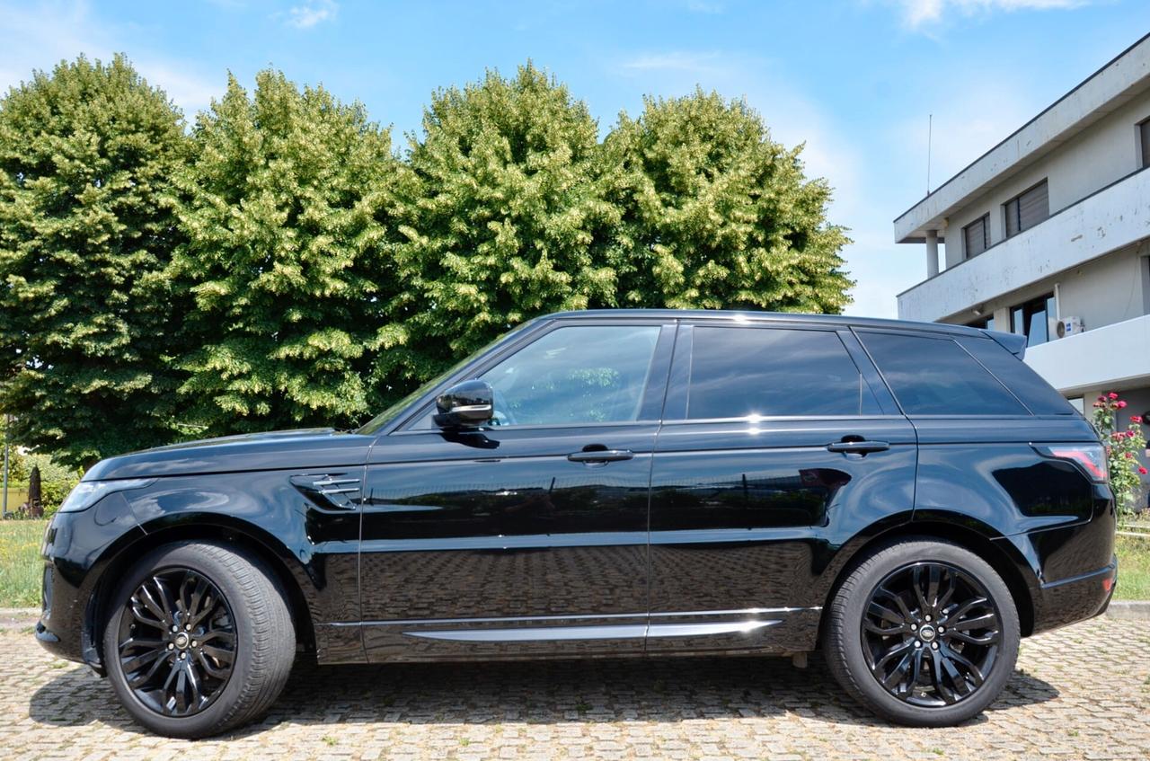LAND ROVER RANGE ROVER SPORT 3.0 TD V6 DYNAMIC HSE 249cv AUTO, UNICOPROPRIETARIO, EURO 6D, UFF ITALIANA, SERVICE LAND ROVER, GANCIO TRAINO, 21", RETROCAMERA, PERMUTE