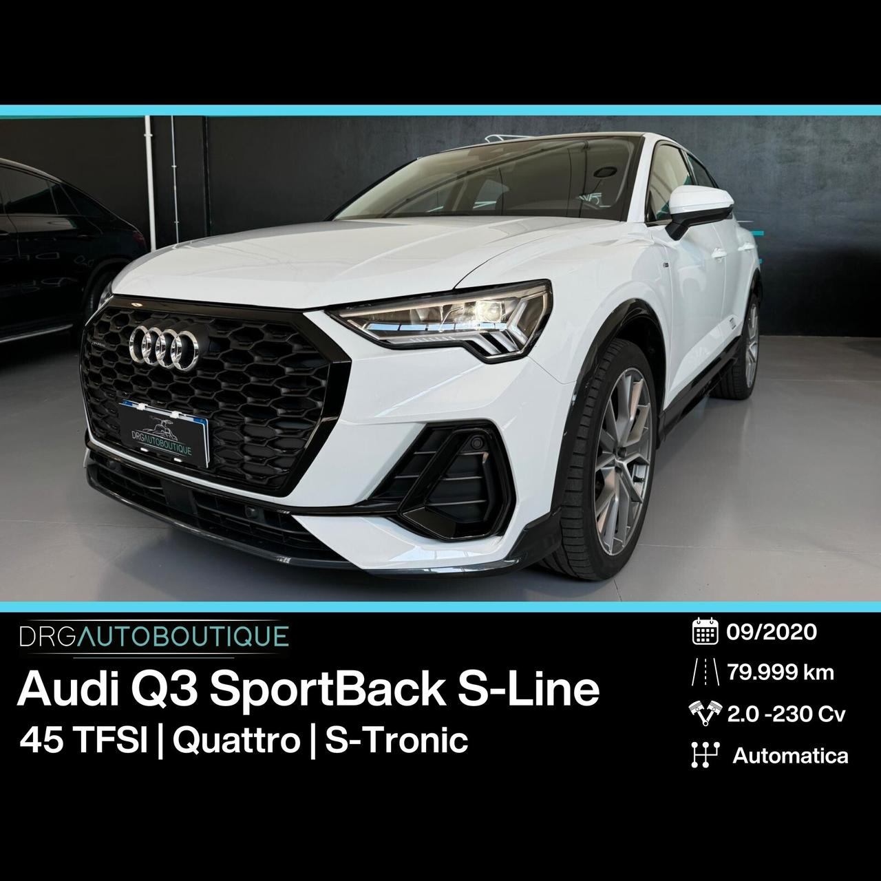 Audi Q3 SPB 45 TFSI quattro S tronic S line/TETTO/B&O/20''