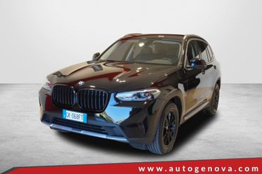 BMW X3 18D 150CV STEPTRONIC 48V S-DRIVE BUSINESS ADVANTAGE ( FARI LED - PELLE - CLIMA TRIZONA - CRUISE - NAVI - MIRROR - PARK ASSISTANT - TELECAMERA POST. - CERCHI 18 )