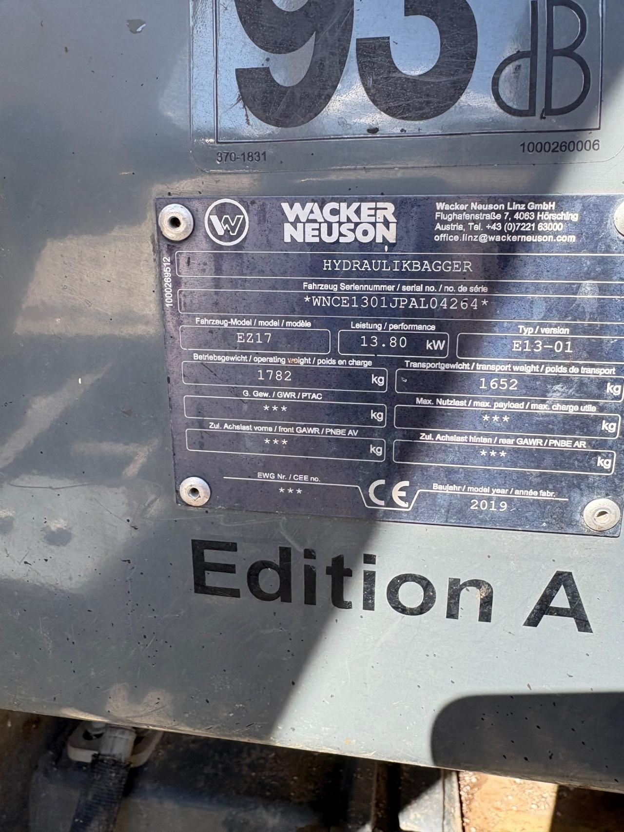 Mini Wacker Neuson EZ17