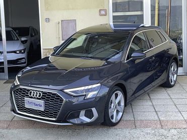 Audi A3 SPB 30 2.0 TDI Adavanced S-Line Tetto Apribile Navi Fari Full Led Aziendale ufficiale Audi Italia